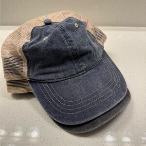 Blue and Tan Trucker Hat (Bundle)